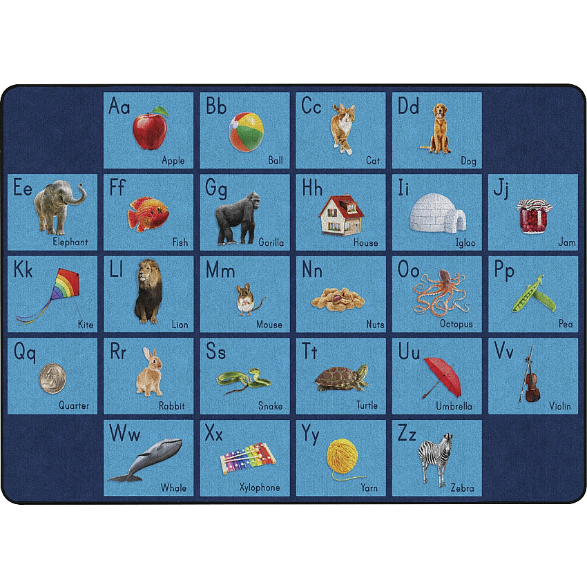 Flagship Carpets See My Alphabet Classroom Rug (FA101832FS)