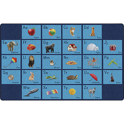 Flagship Carpets See My Alphabet Classroom Rug (FA101844FS)