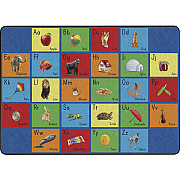 Flagship Carpets See My Alphabet Classroom Rug (FA101932FS)