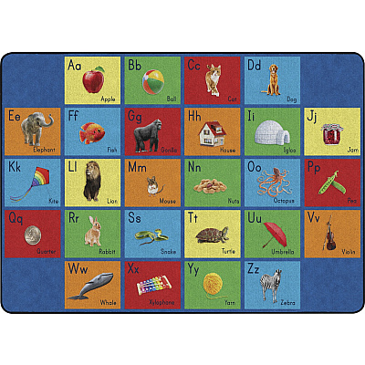 Flagship Carpets See My Alphabet Classroom Rug (FA101932FS)