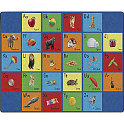 Flagship Carpets See My Alphabet Classroom Rug (FA101958FS)