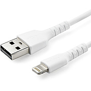 StarTech 3.3ft 1m Usb To Lightning Cable - Apple Mfi Certified - Aramid Fiber - White (RUSBLTMM1M)
