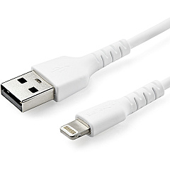 StarTech 3.3ft 1m Usb To Lightning Cable - Apple Mfi Certified - Aramid Fiber - White (RUSBLTMM1M)