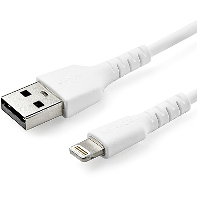 StarTech 3.3ft 1m Usb To Lightning Cable - Apple Mfi Certified - Aramid Fiber - White (RUSBLTMM1M)