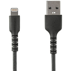 StarTech 6ft/2m Durable Usb-a To Lightning Cable (RUSBLTMM2MB)