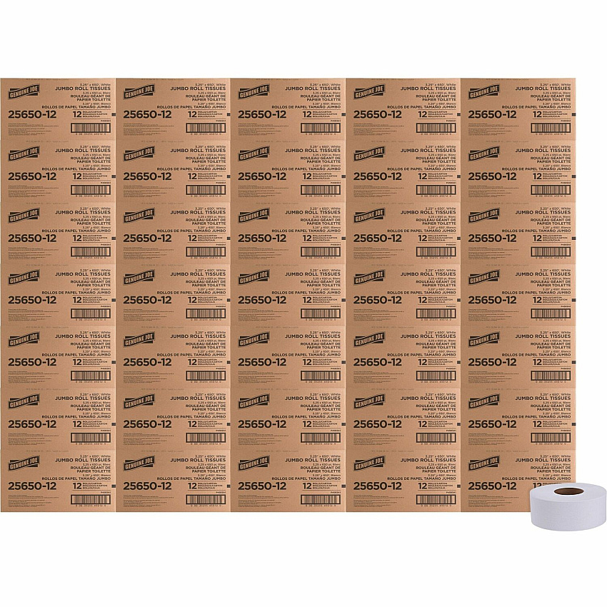 Genuine Joe 2-ply Jumbo Roll Dispenser Bath Tissue (GJO2565012PL)