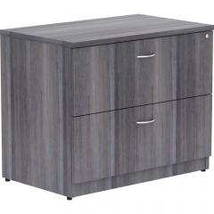 Lorell Essentials Weathered Charcoal Lateral File - 2-Drawer (69563)