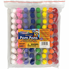 Creativity Street Peel-n-Stick Pom Pons (PACAC813001)