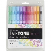 Tombow TwinTone Pastels Dual-tip Marker Set (61501)