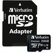 Verbatim Premium 256 GB Class 10/UHS-I (U1) microSDXC - 1 Pack (70364)