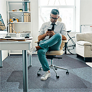 Floortex Polycarbonate Lipped Chair Mat for Carpets up to 1/2" - 35" x 47" (FC118923LR)