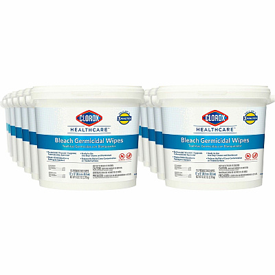 Clorox Healthcare Bleach Germicidal Wipes (CLO30358BD)