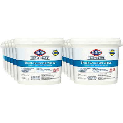 Clorox Healthcare Bleach Germicidal Wipes (CLO30358PL)