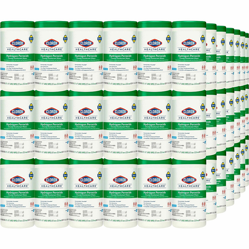 Clorox Healthcare Hydrogen Peroxide Cleaner Disinfectant Wipes (CLO30824PL)