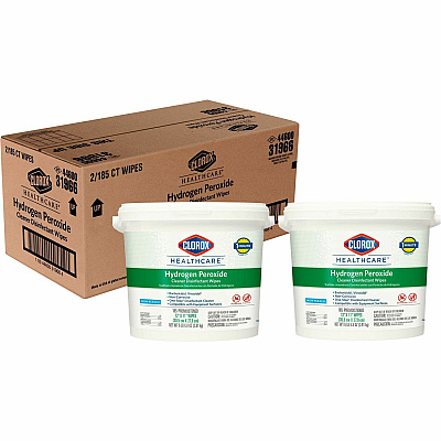 Clorox Healthcare Hydrogen Peroxide Cleaner Disinfectant Wipes (CLO30826CT)