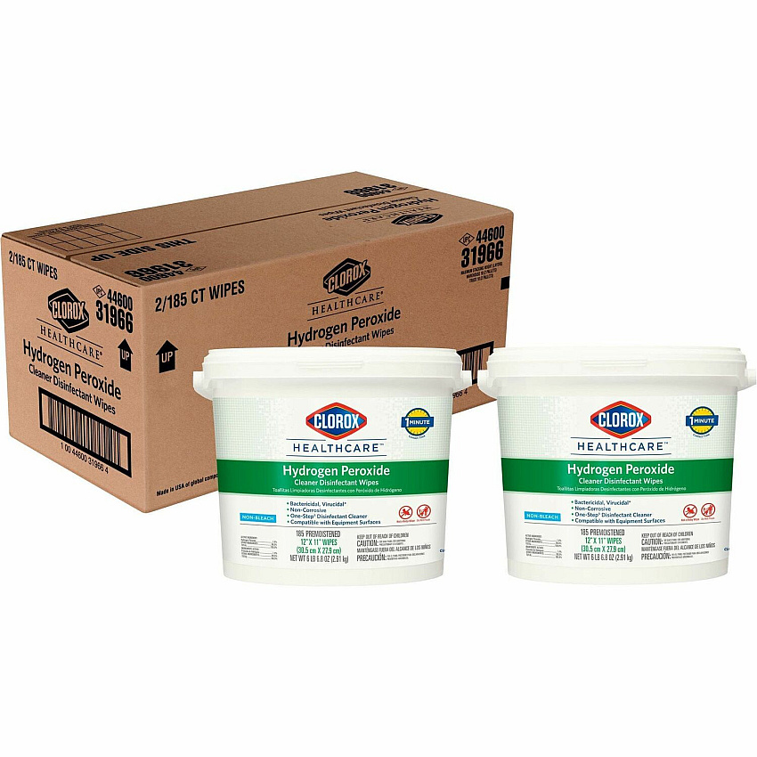 Clorox Healthcare Hydrogen Peroxide Cleaner Disinfectant Wipes (CLO30826CT)