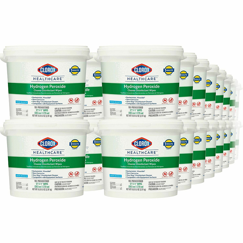 Clorox Healthcare Hydrogen Peroxide Cleaner Disinfectant Wipes (CLO30826PL)
