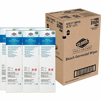 Clorox Healthcare Bleach Germicidal Wipes (CLO31424CT)