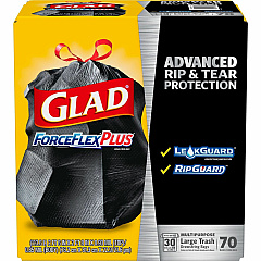 Glad Large Drawstring Trash Bags - ForceFlexPlus (CLO70358PL)