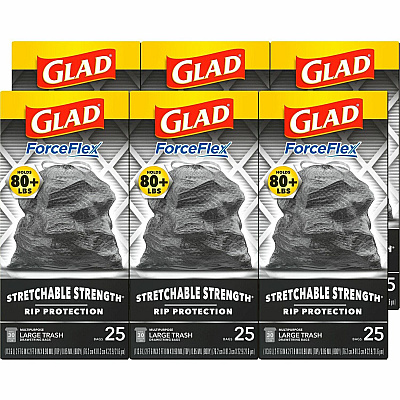 Glad ForceFlexPlus Large Drawstring Trash Bags (CLO70359CT)