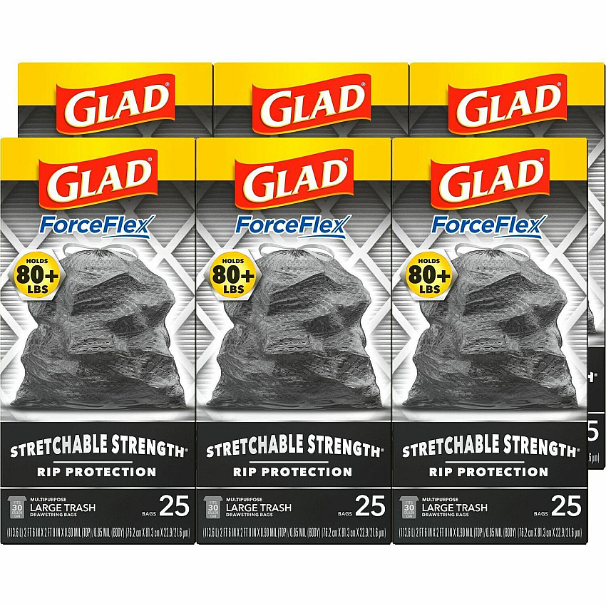 Glad ForceFlexPlus Large Drawstring Trash Bags (CLO70359CT)