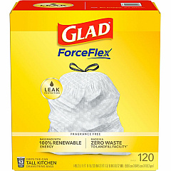 Glad ForceFlex Tall Kitchen Drawstring Trash Bags (CLO78564PL)