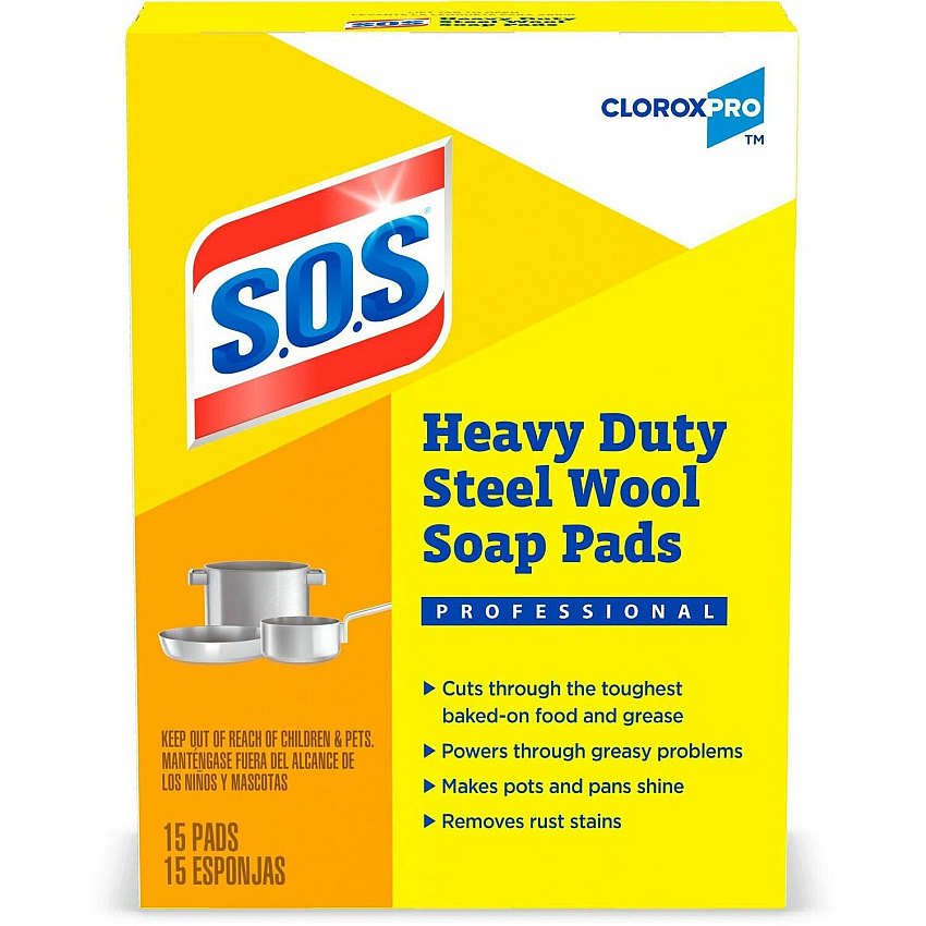 S.O.S... S.O.S.. Steal Wool Soap Pads (CLO88320BD)
