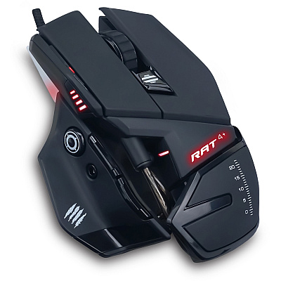 Mad Catz The Authentic R.A.T. 4+ Optical Gaming Mouse (MDCMR03MCAMBL00)
