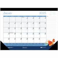 House of Doolittle Monthly Deskpad Calendar Seasonal Holiday Depictions 22 x 17 Inches (HOD139)