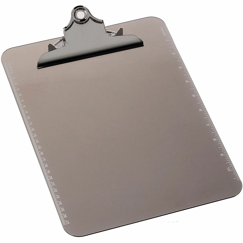 Business Source Spring Clip Plastic Clipboard (BSN01861BX)
