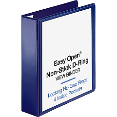 Business Source Easy Open Nonstick D-Ring View Binder (BSN26975)
