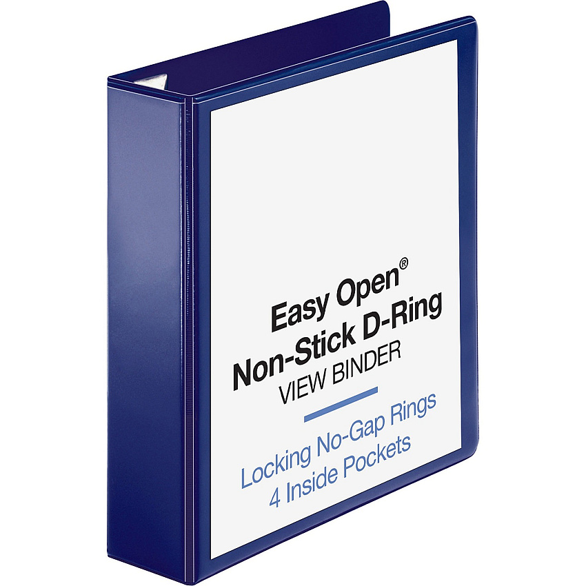 Business Source Easy Open Nonstick D-Ring View Binder (BSN26975)