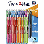 Paper Mate InkJoy Gel Pens, Medium Point, 0.7 mm, Assorted Colors, Pack Of 20 (PAP1951718)