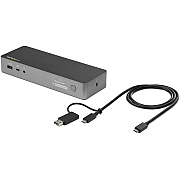 StarTech Universal Laptop Docking Station, Hybrid Usb-c & Usb-a Dock, Dual 4k Dp & Hdmi, 60w Pd, Mac / Windows / Chrome Os, 4x Usb 5gbps Hub, Gbe (DK30C2DPPD)