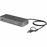 StarTech Universal Laptop Docking Station, Hybrid Usb-c & Usb-a Dock, Dual 4k Dp & Hdmi, 100w Pd, Mac / Windows / Chrome Os, 4x Usb 5gbps Hub, Gbe (DK30C2DPEP)