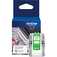 Brother Genuine CZ-1002 continuous length ½" (0.5") 12 mm wide x 16.4 ft. (5 m) long label roll featuring ZINK Zero Ink technology