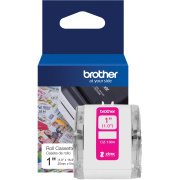 Brother Genuine CZ-1004 continuous length 1" (1.0") 25 mm wide x 16.4 ft. (5 m) long label roll featuring ZINK Zero Ink technology
