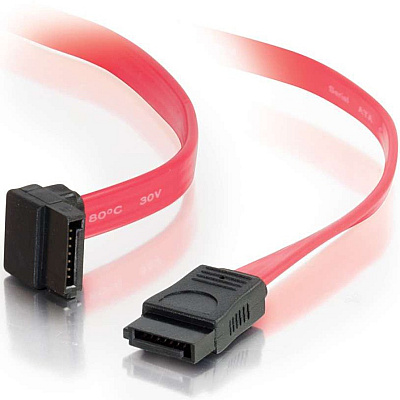C2G 18in T-pin 180deg To 90deg Sata Cable (10181)