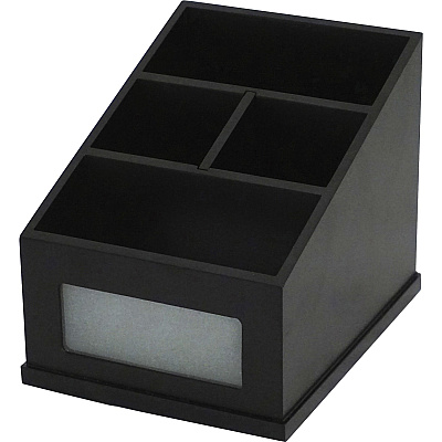 Victor Midnight Black Multi-Use Storage Caddy with Adjustable Compartment (VCT95385)