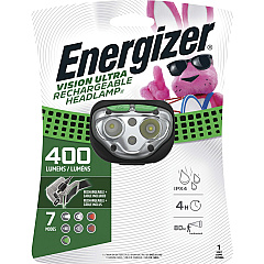Energizer Vision Ultra HD Rechargeable Headlamp (Includes USB Charging Cable) (EVEENHDFRLP)