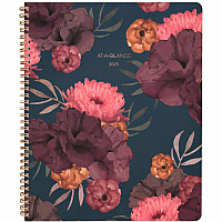 AT-A-GLANCE Dark Romance Weekly/Monthly Planner, Floral Artwork, 11 x 8.5, Multicolor Cover, 13-Month: Jan 2026 to Jan 2027 (5254905)