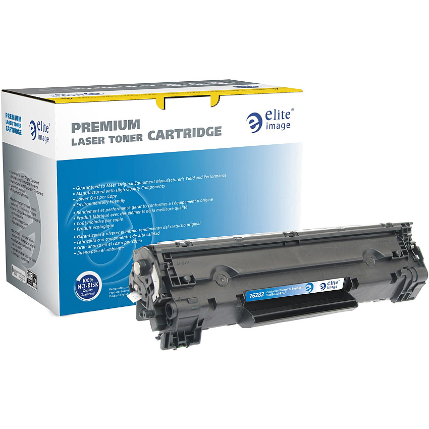 Elite Image Remanufactured Extended Yield Laser Toner Cartridge - Alternative for HP 83A (CF283A) - Black - 1 Each (ELI76282)