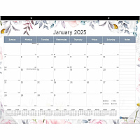 Blueline Passion Floral Desk Pad Calendar (C194113)