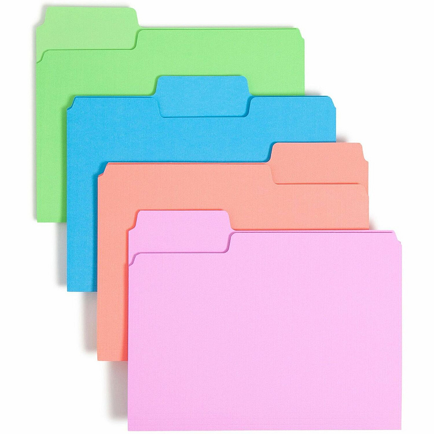 Smead SuperTab 1/3 Tab Cut Letter Recycled Top Tab File Folder (SMD11957)
