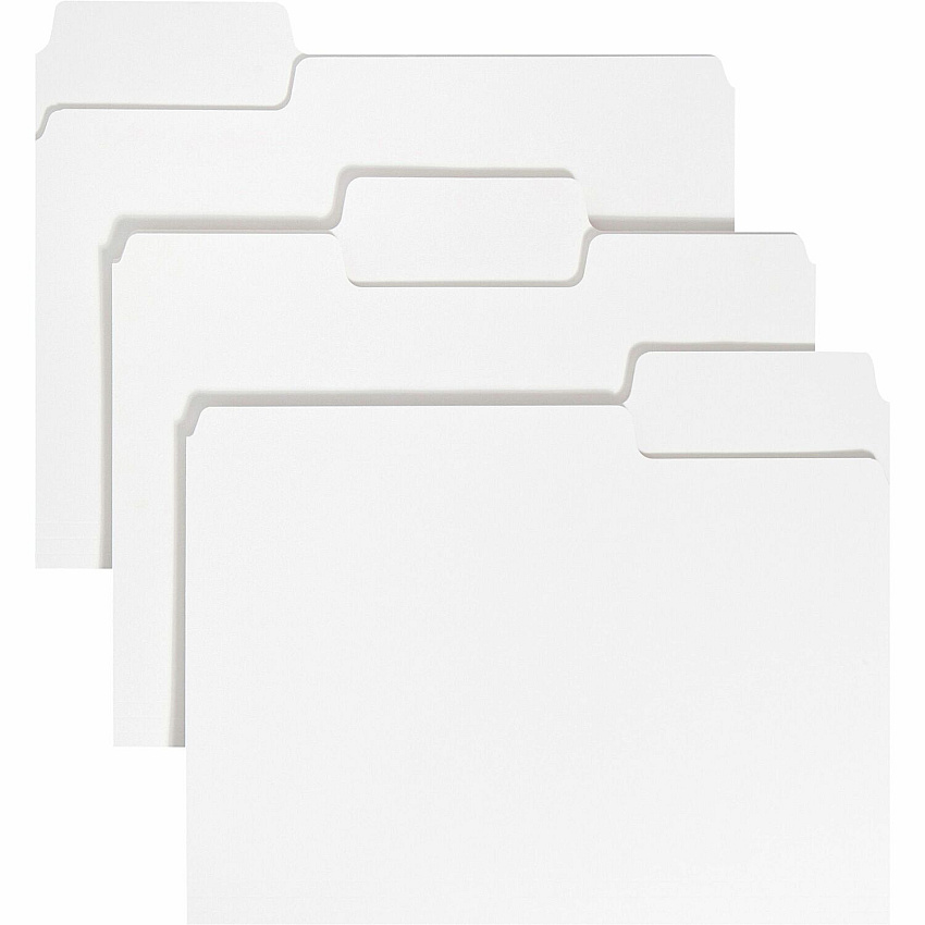 Smead SuperTab 1/3 Tab Cut Letter Recycled Top Tab File Folder (SMD11980)