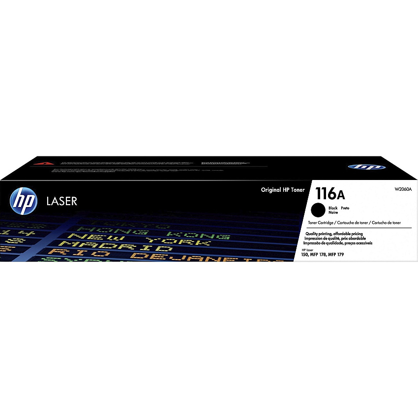 HP 116A (HEWW2060A) Original Laser Toner Cartridge - Black - 1 Each