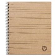 Universal Deluxe Sugarcane Based Notebooks, 1 Subject, Medium/College Rule, Brown Cover, 11 x 8.5, 100 Sheets (66208)