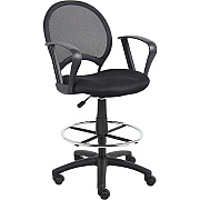 BOSS Mesh Drafting Stool W/ Loop Arms (B16217)