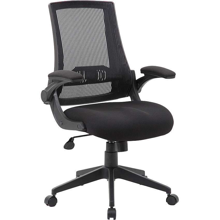 BOSS Mesh Back, Flip Arm Task Chair (B6776BK)