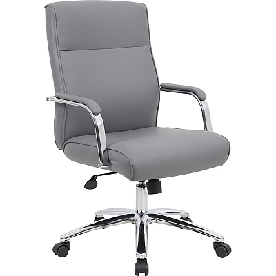 BOSS Modern Executive Conference Chair-Grey (B696CGY)